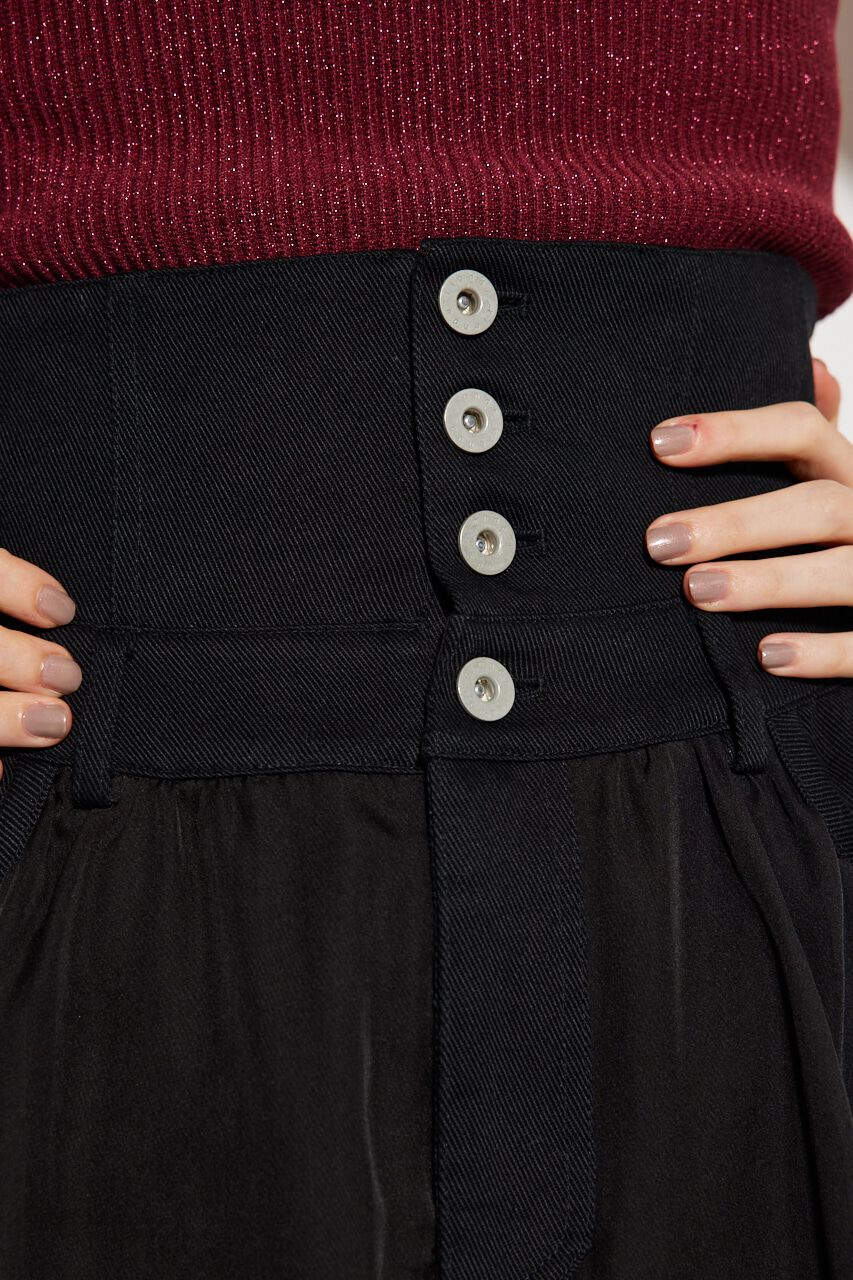 rienda「コルセットライクシアーコンビJ/WフレアSK」|スカート|