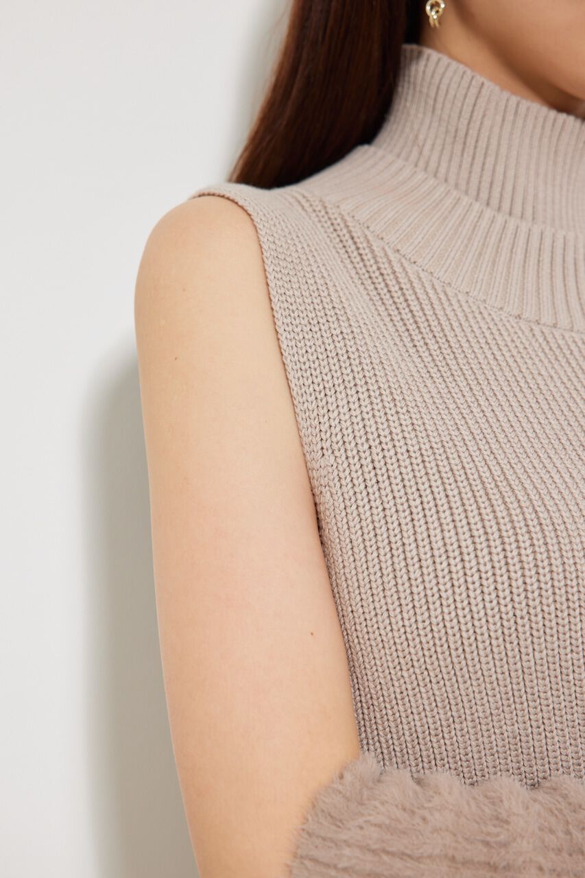 rienda「レイヤードNCミニKnit OP」|ワンピース|