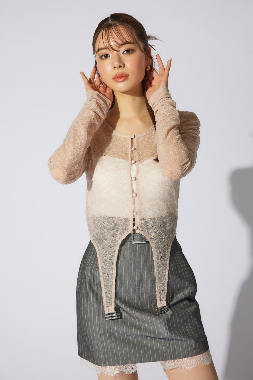 rienda「シアーレーストップス」|Tシャツ・カットソー|