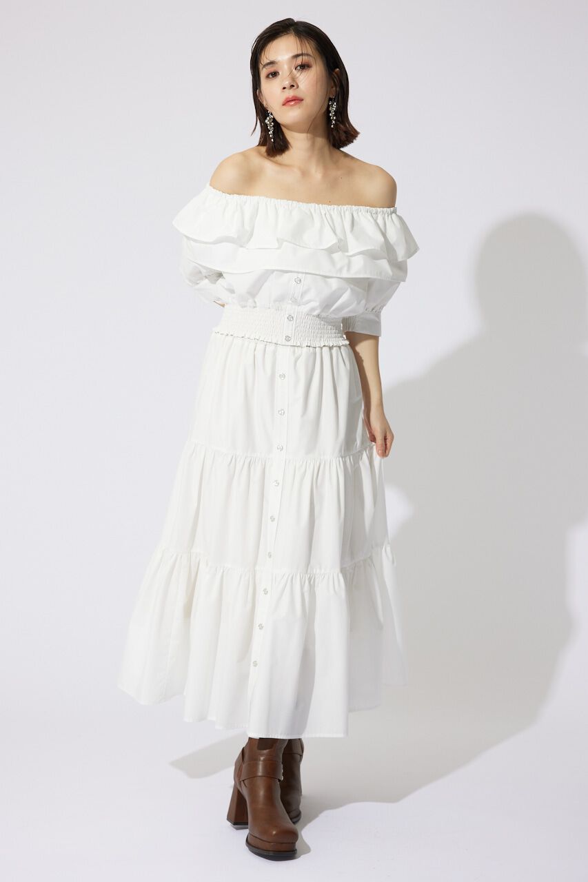 rienda「2WAYオフショルダーショートトップス」|シャツ・ブラウス|