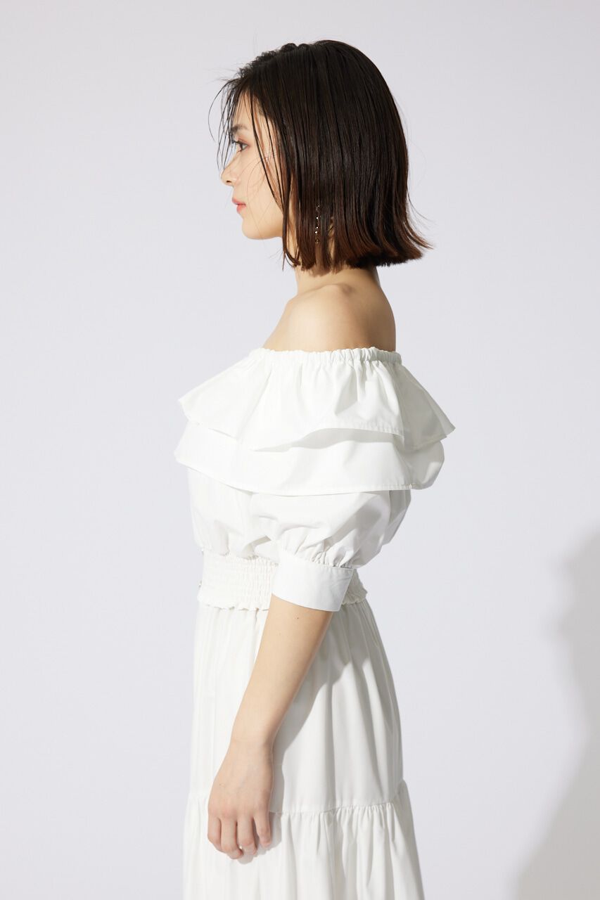 rienda「2WAYオフショルダーショートトップス」|シャツ・ブラウス|