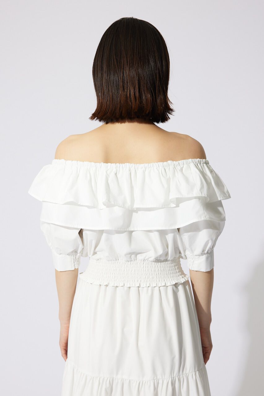 rienda「2WAYオフショルダーショートトップス」|シャツ・ブラウス|