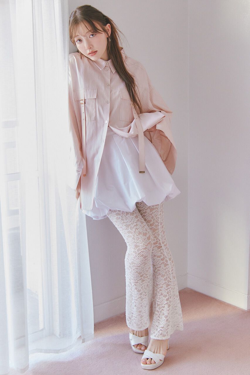 rienda「バルーンミニジャストウエストスコートショートパンツ」|その他|WHT