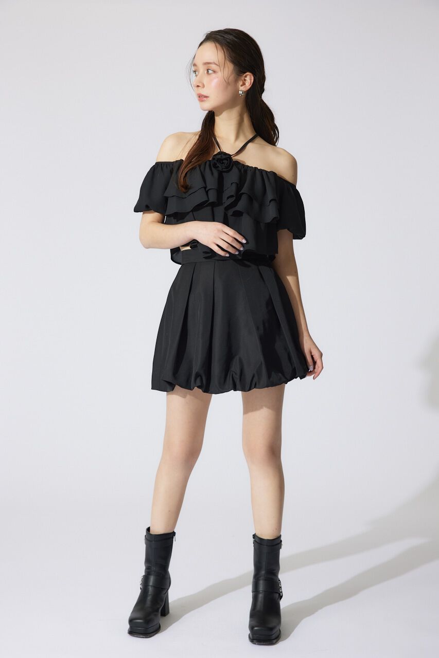 rienda「バルーンミニジャストウエストスコートショートパンツ」|その他|