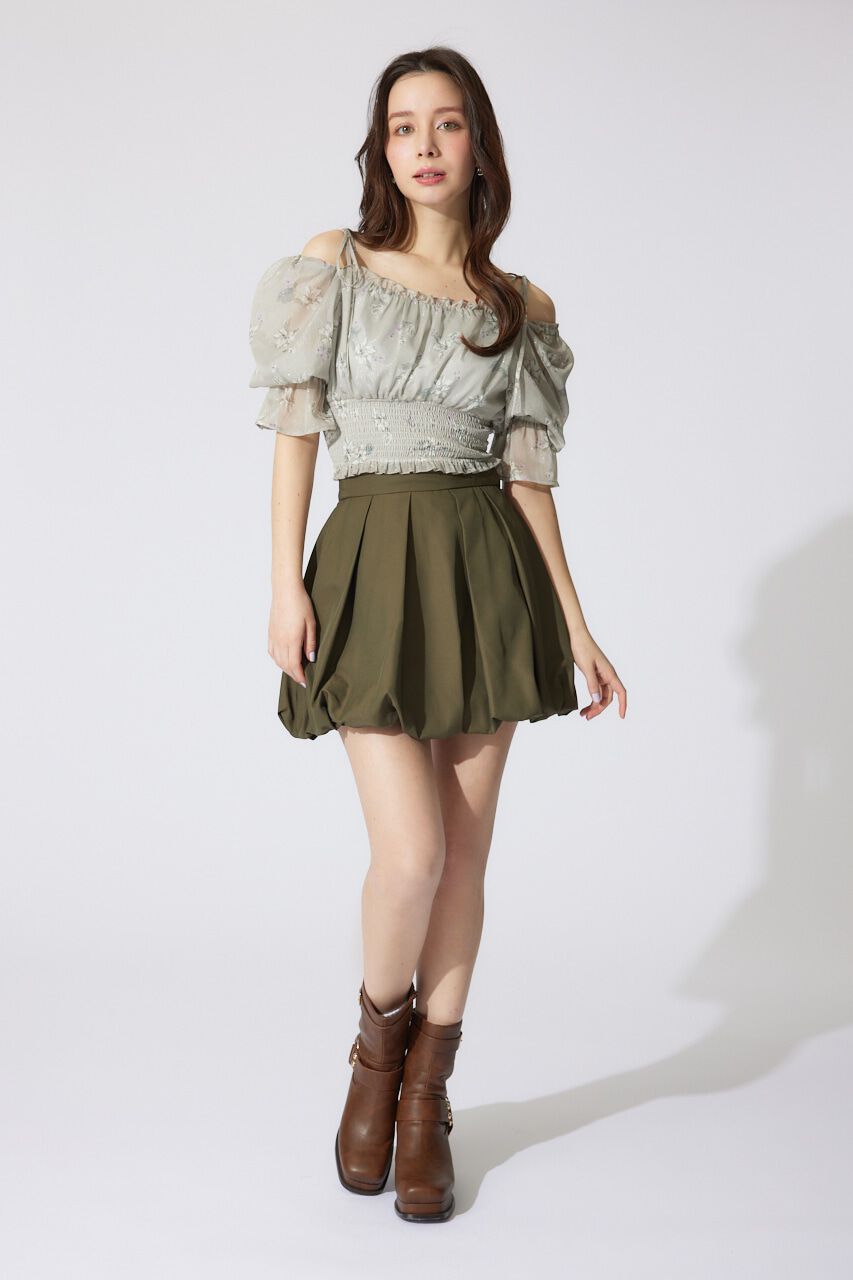 rienda「バルーンミニジャストウエストスコートショートパンツ」|その他|