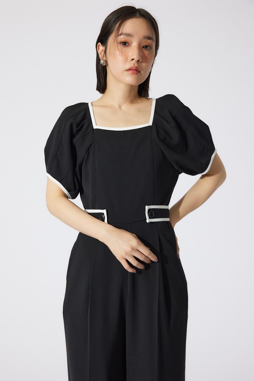 rienda「バイカラーロンパース」|ワンピース|