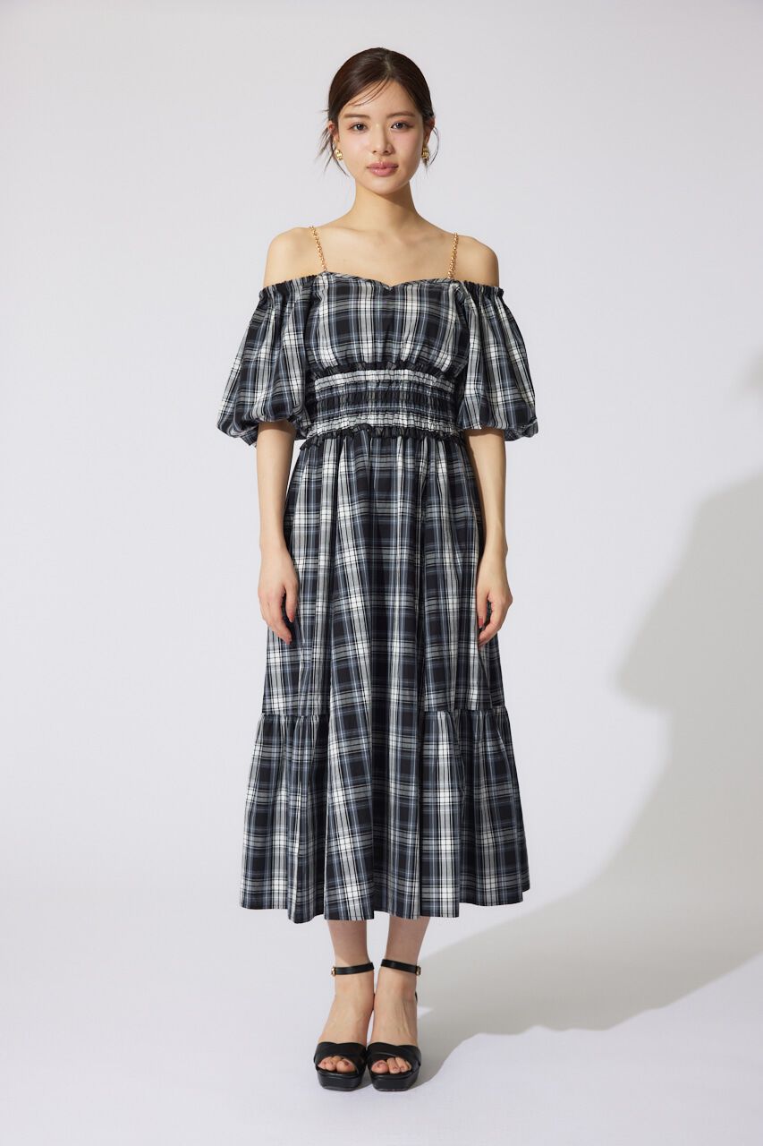 rienda「バルーンスリーブフレアワンピース」|ワンピース|