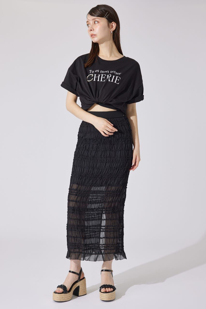 rienda「パールロゴビッグTシャツ」|Tシャツ・カットソー|