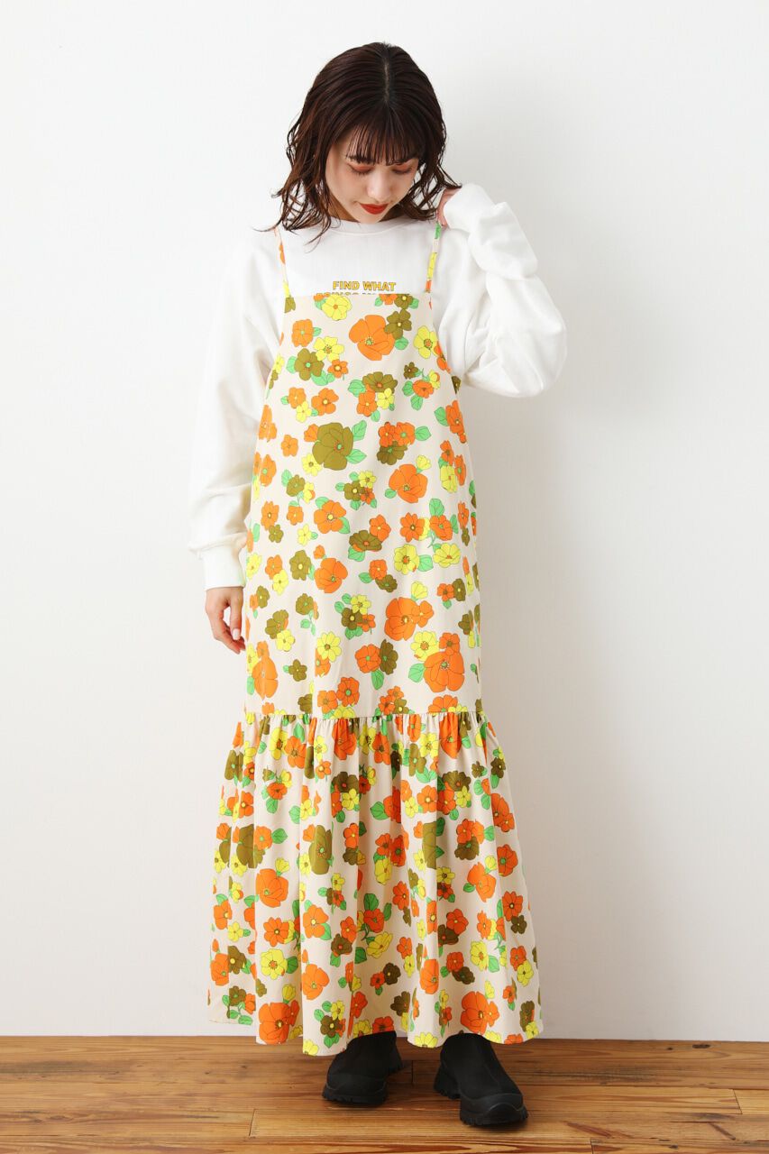 RODEO CROWNS「FLOWER OVERキャミワンピース」|ワンピース|柄WHT5