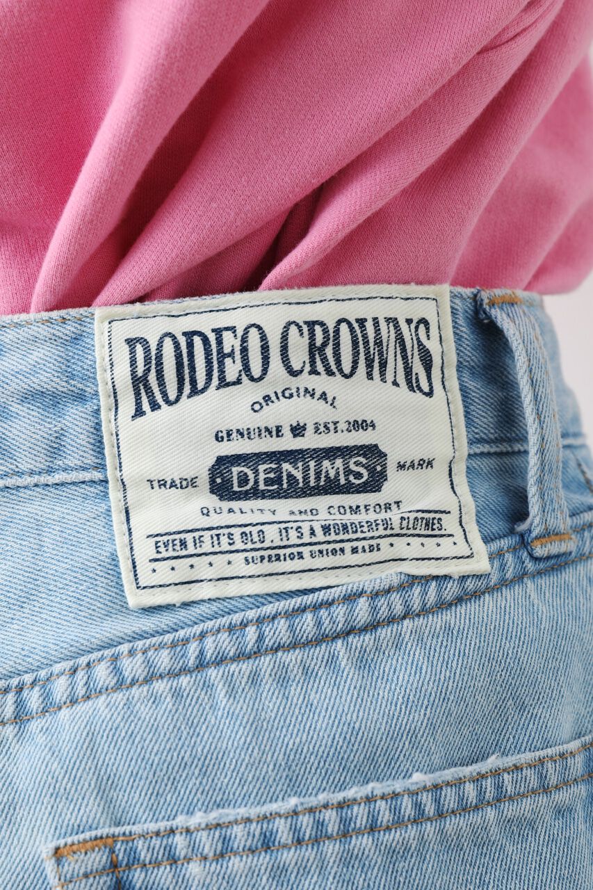 RODEO CROWNS「LOSE COLOR DENIM MINI SKIRT」|デニム|