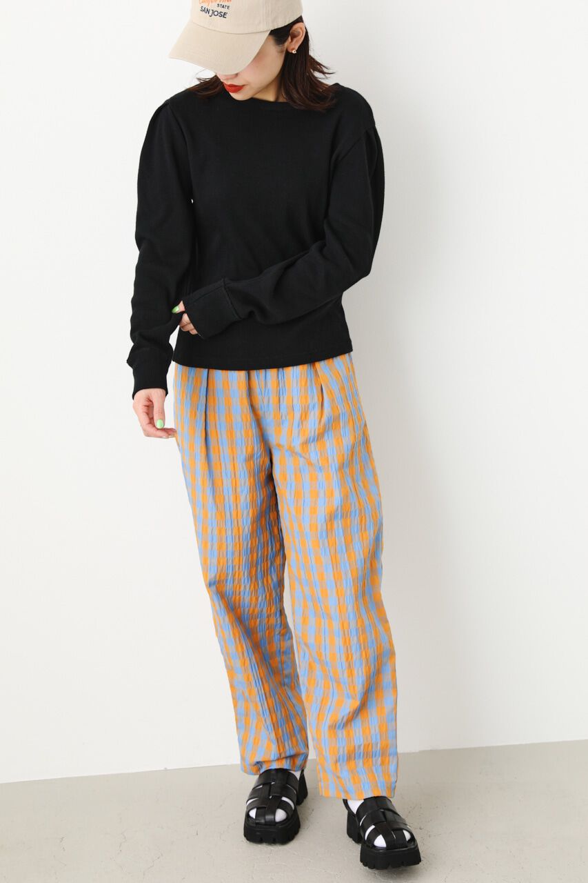 RODEO CROWNS「ショルダーパフスリーブトップス」|Tシャツ・カットソー|BLK