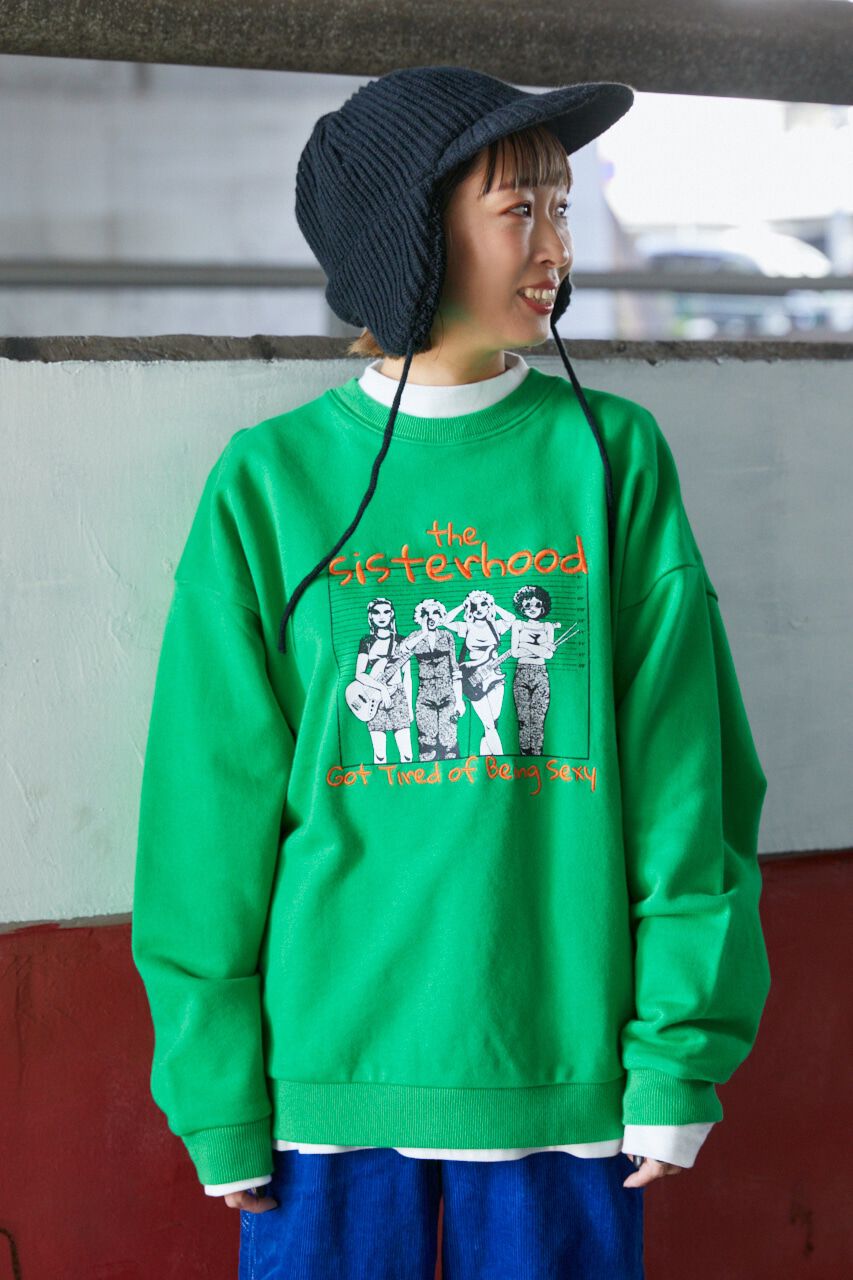 RODEO CROWNS「（WEB限定）sisterhoodクルースウェット」|パーカー|GRN