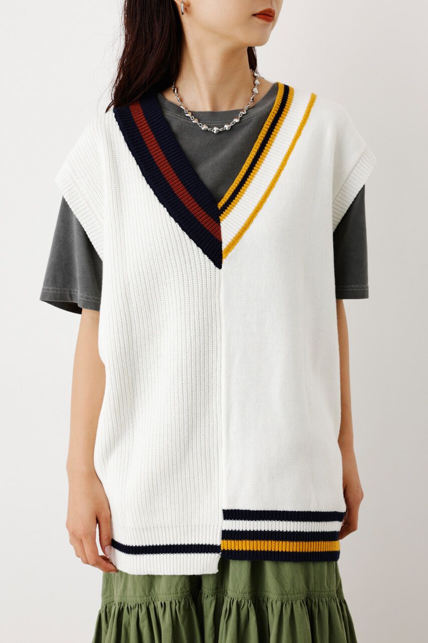 RODEO CROWNS「ニットカスタムベスト」|ダウンベスト・ベスト|O/WHT1