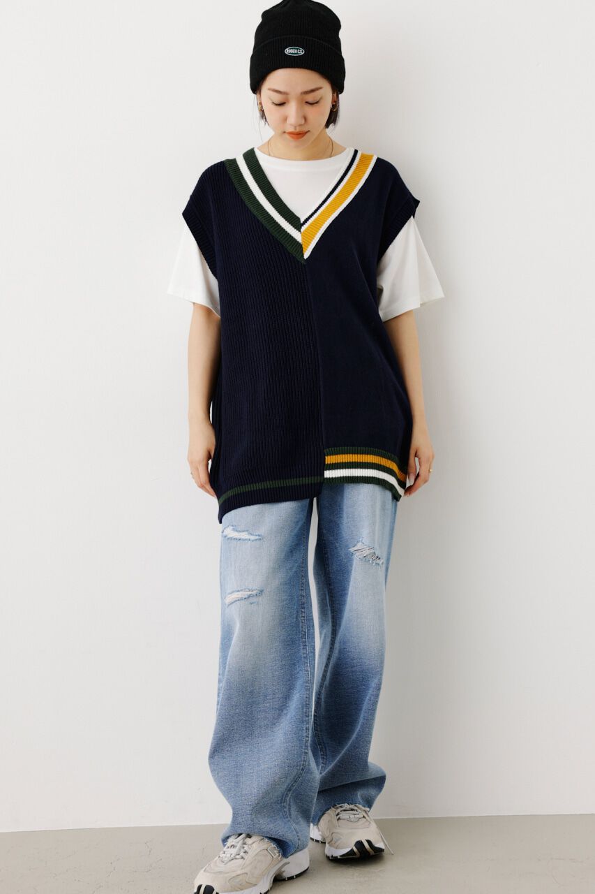 RODEO CROWNS「ニットカスタムベスト」|ダウンベスト・ベスト|