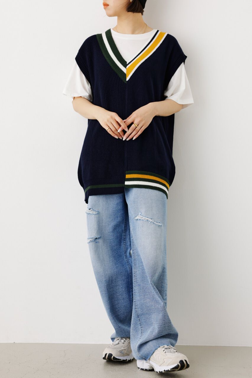 RODEO CROWNS「ニットカスタムベスト」|ダウンベスト・ベスト|