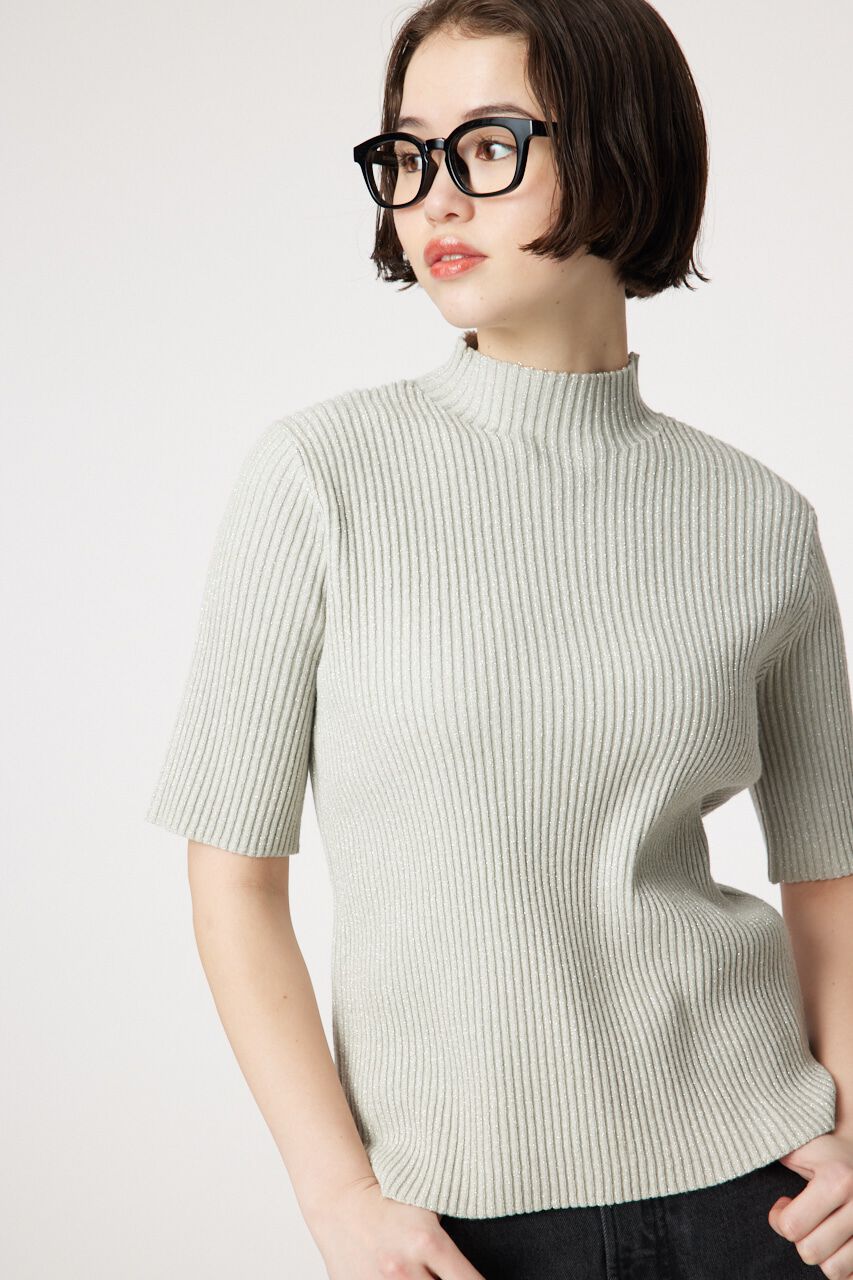 RODEO CROWNS「ラメニット トップス」|ニット・セーター|GRY