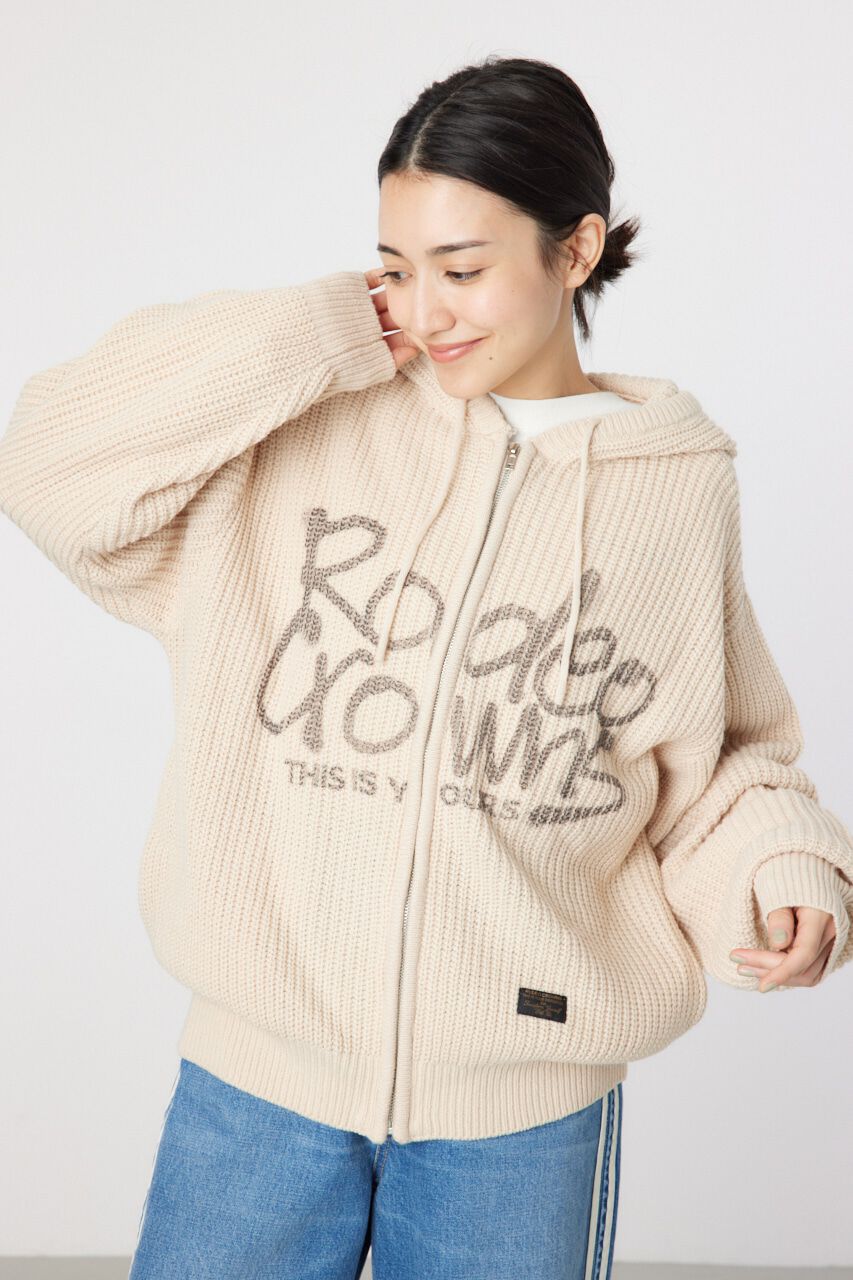 RODEO CROWNS「LOGO畦ニットジップフーディー」|パーカー|IVOY3