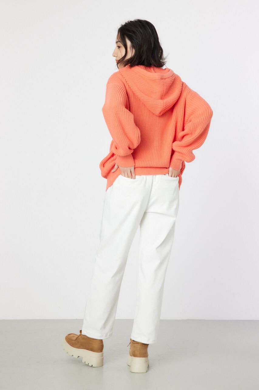 RODEO CROWNS「LOGO畦ニットジップフーディー」|パーカー|