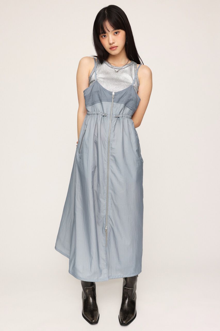 SLY「SHEER CAMI ZIP L／ドレス」|ワンピース|