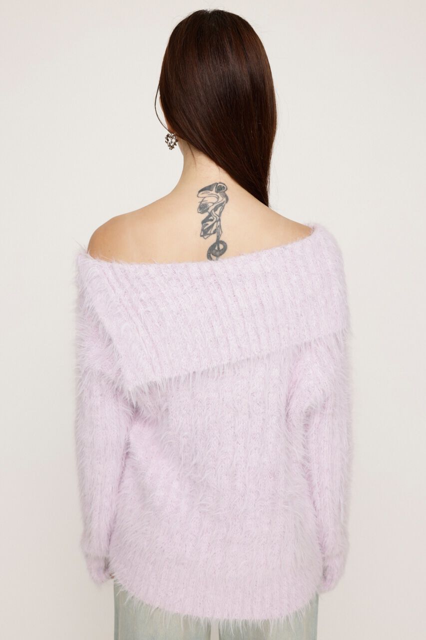 SLY「SIDE BUTTON SHAGGY チュニック」|ニット・セーター|