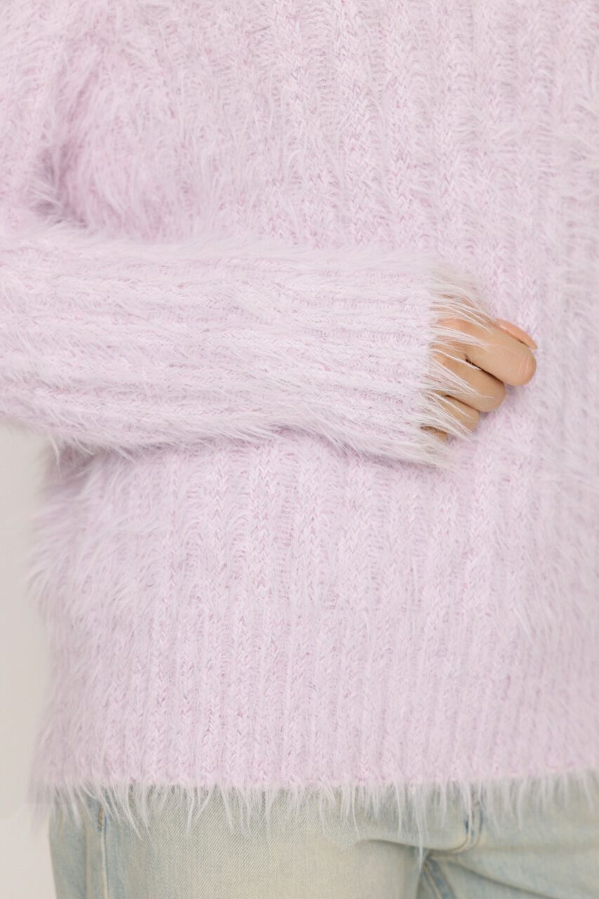 SLY「SIDE BUTTON SHAGGY チュニック」|ニット・セーター|