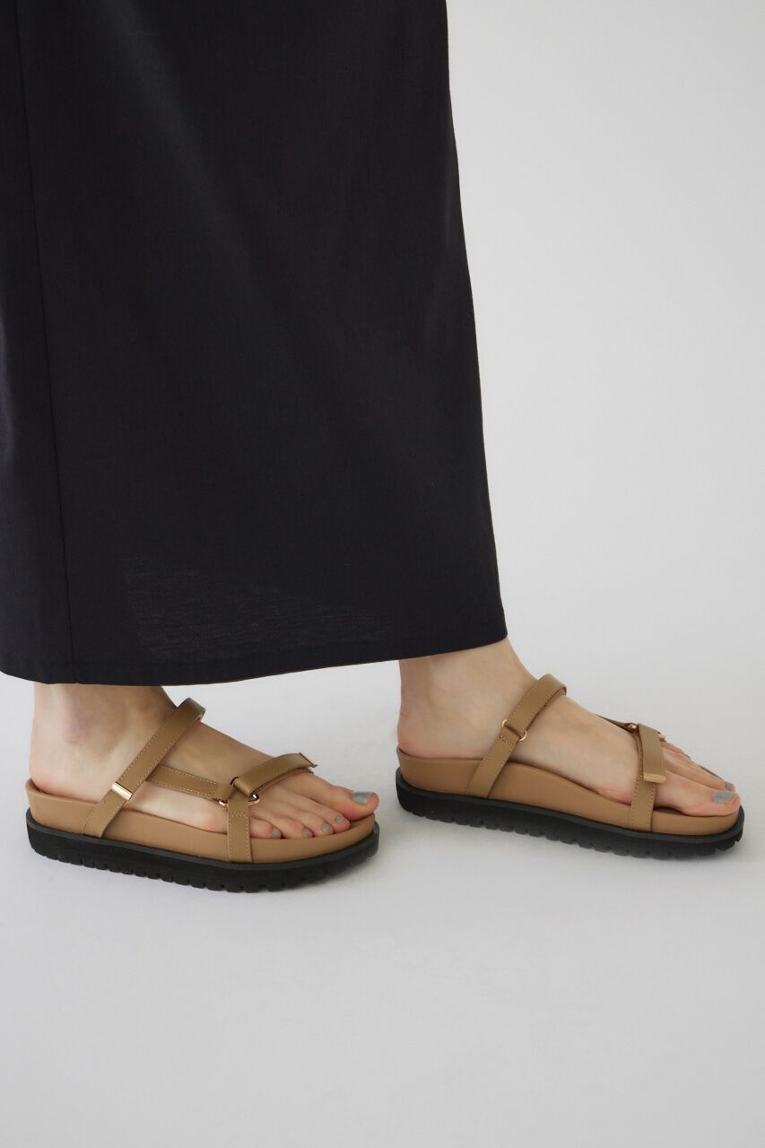 RIM.ARK 「Rubber sole strap sandal」|サンダル|BEG