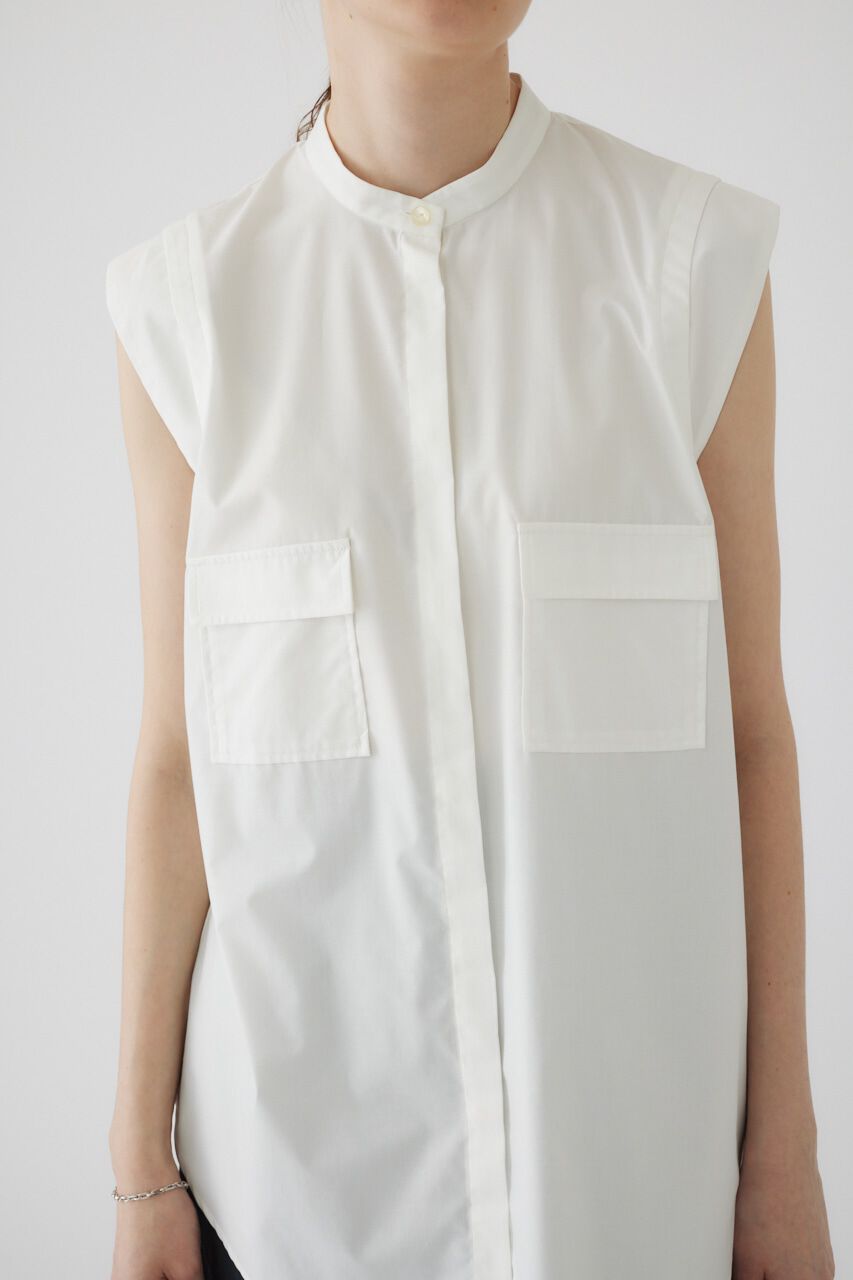 RIM.ARK 「Layered no sleeve SH」|シャツ・ブラウス|