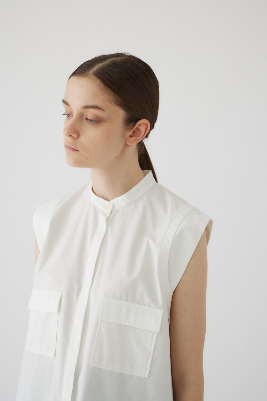 RIM.ARK 「Layered no sleeve SH」|シャツ・ブラウス|