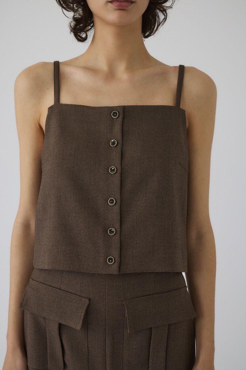 RIM.ARK 「Tweed cami tops」|キャミソール|BRN