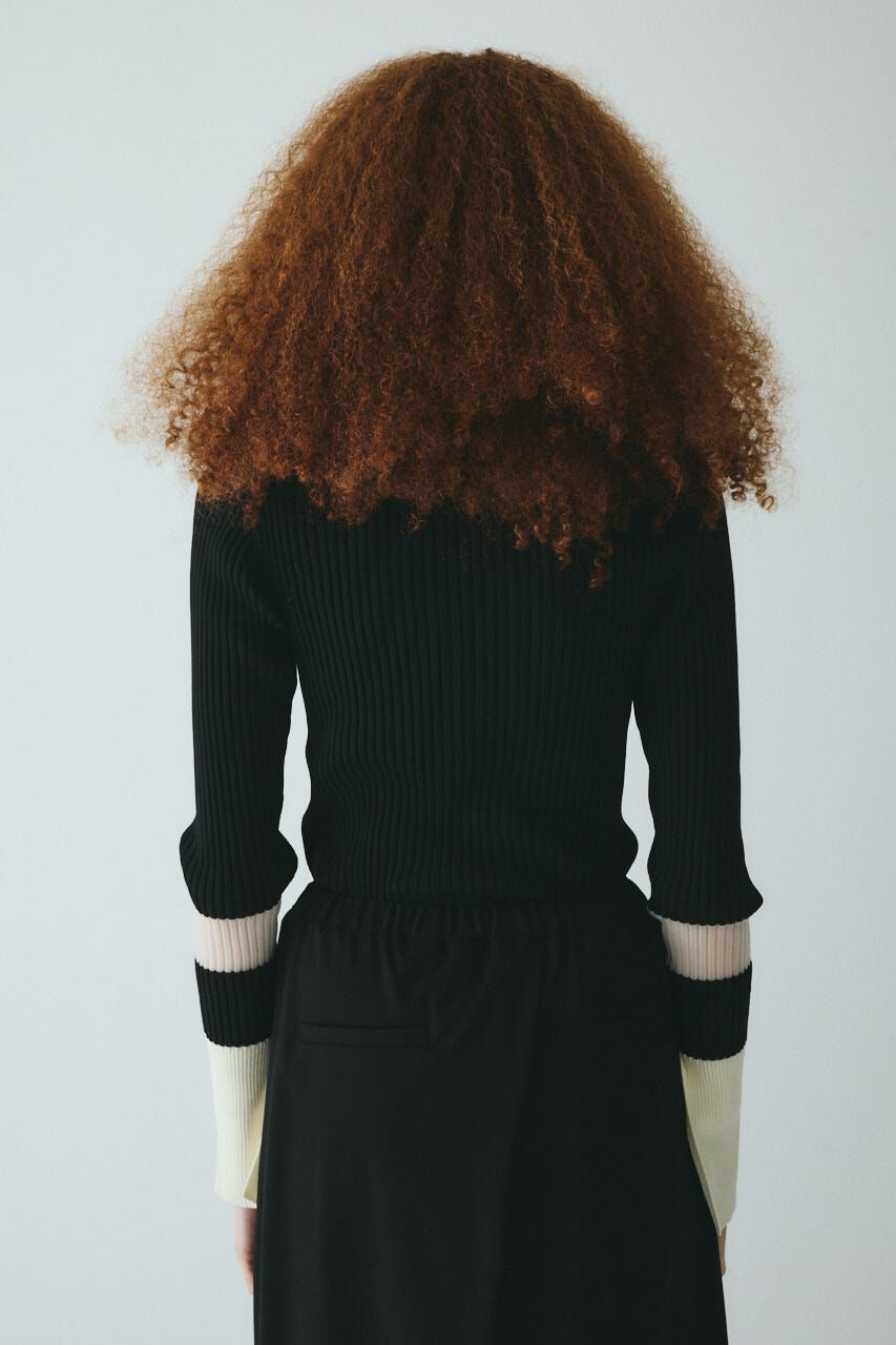 HeRIN.CYE「Henley neck knit tops」|ニット・セーター|