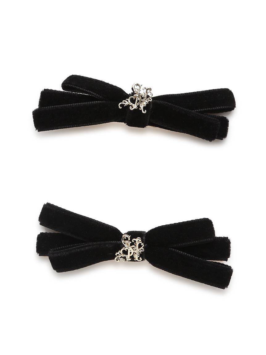 SNIDEL HOME「リボンヘアピン」|その他|BLK