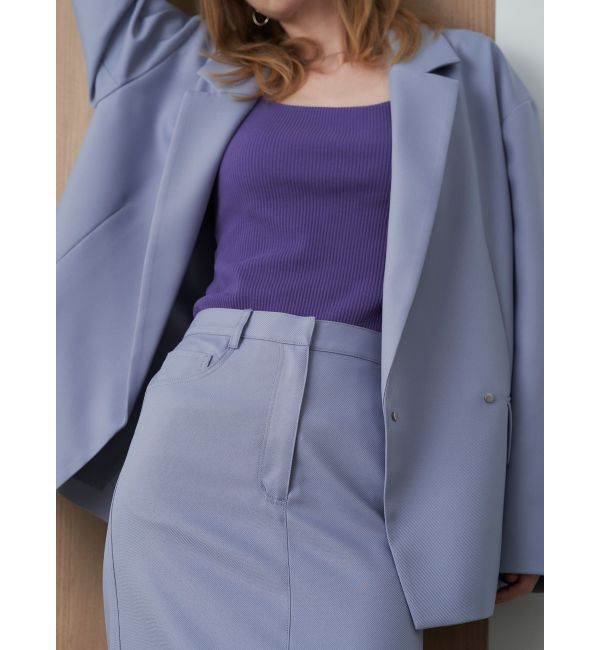 ELENDEEK「SQUARE NECK PAD TANK TOP」|タンクトップ|