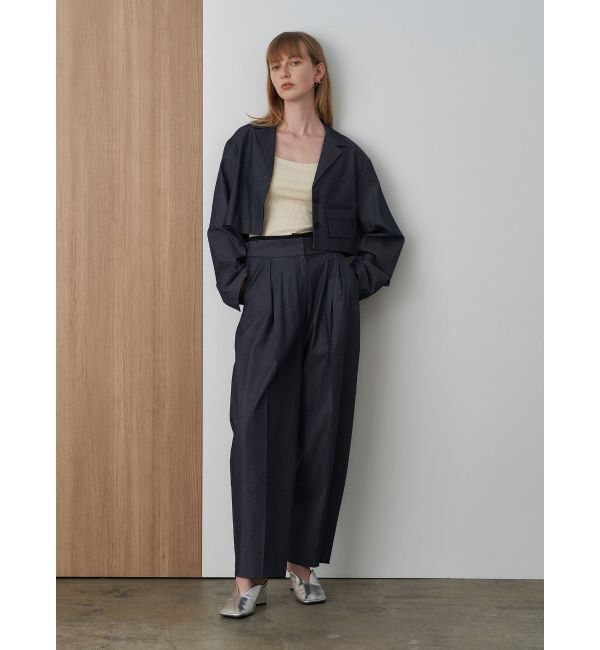 ELENDEEK「SQUARE NECK PAD TANK TOP」|タンクトップ|