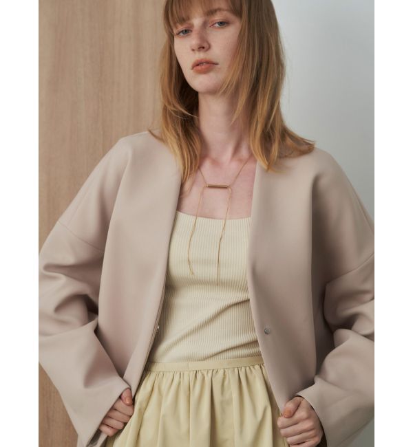 ELENDEEK「SQUARE NECK PAD TANK TOP」|タンクトップ|