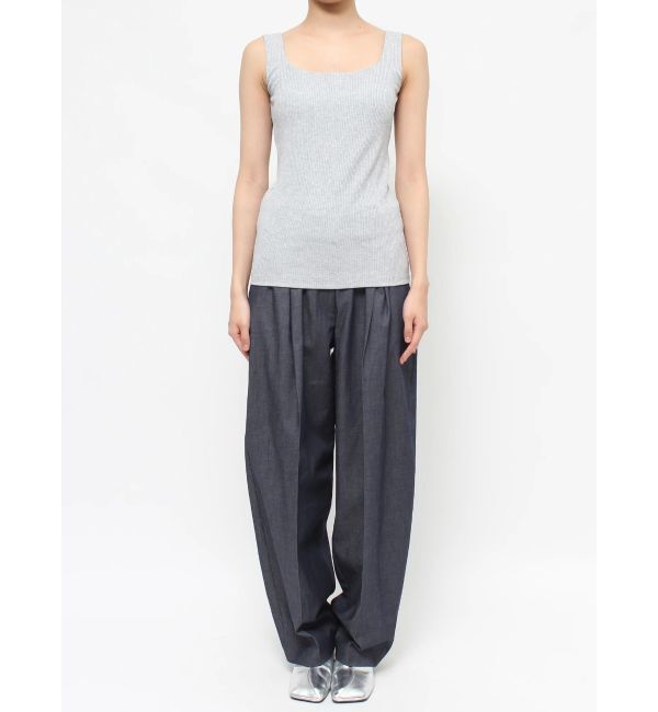 ELENDEEK「SQUARE NECK PAD TANK TOP」|タンクトップ|