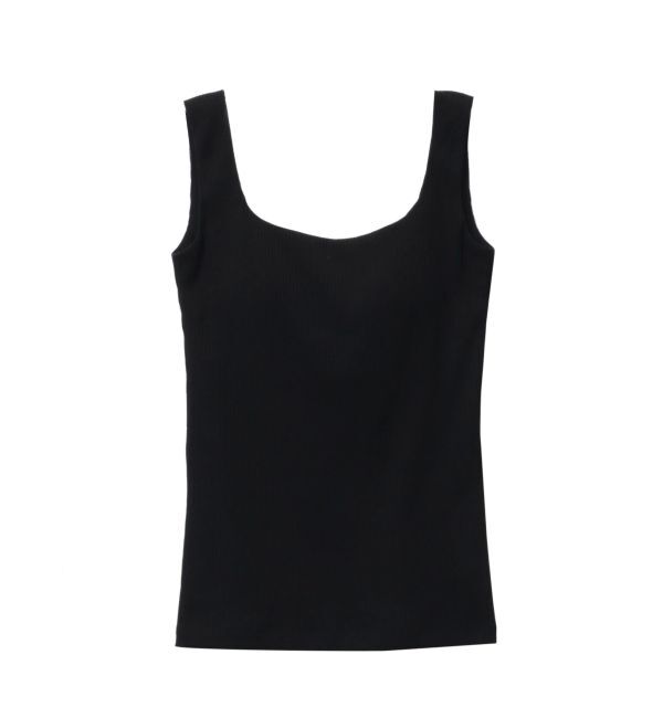 ELENDEEK「SQUARE NECK PAD TANK TOP」|タンクトップ|