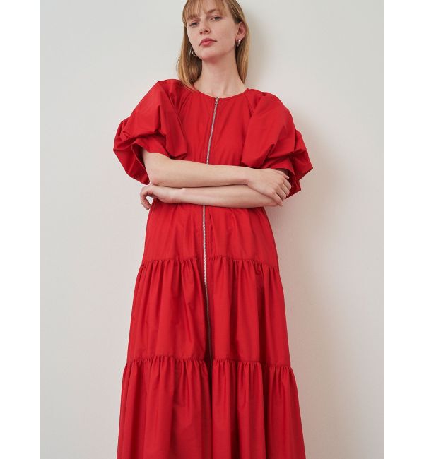 ELENDEEK「CENTER ZIP TIERED OP」|ワンピース|