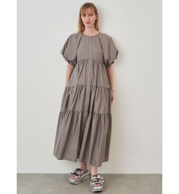 ELENDEEK「CENTER ZIP TIERED OP」|ワンピース|