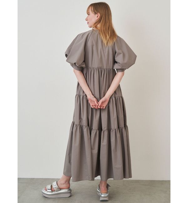 ELENDEEK「CENTER ZIP TIERED OP」|ワンピース|