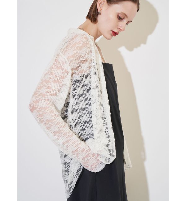 ELENDEEK「PLEATS LACE SH」|シャツ・ブラウス|