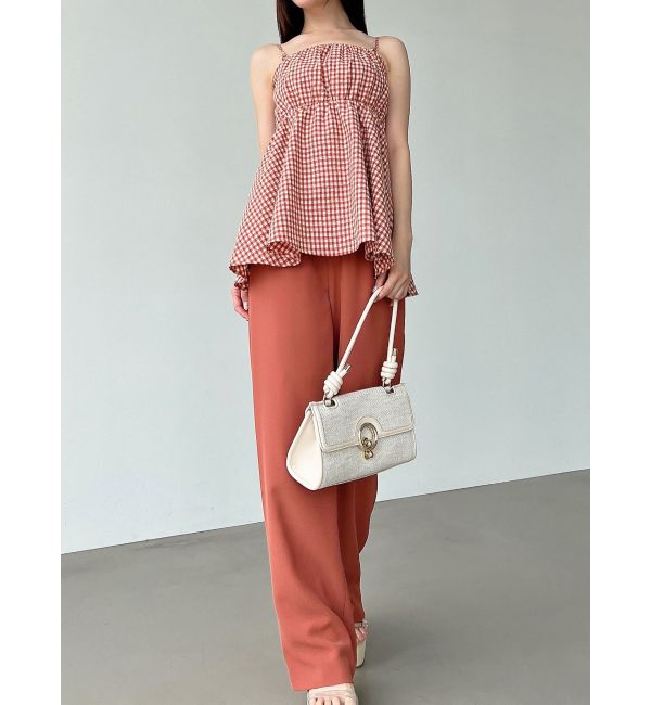 RESEXXY「ストレートカラーパンツ」|その他|オレンジ