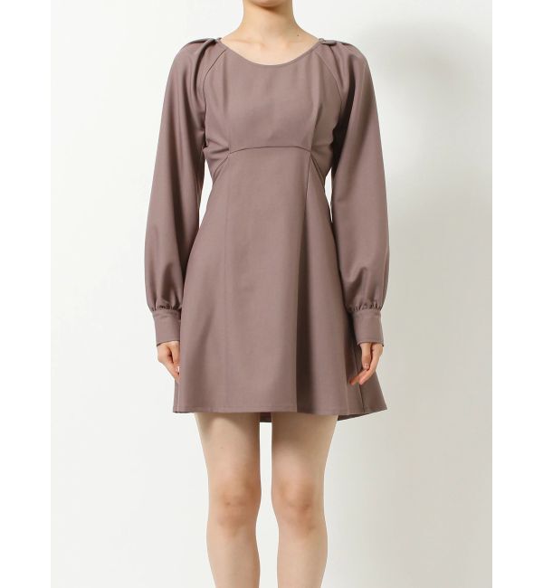 RESEXXY「ボリュームスリーブフレアミニワンピース」|ワンピース|