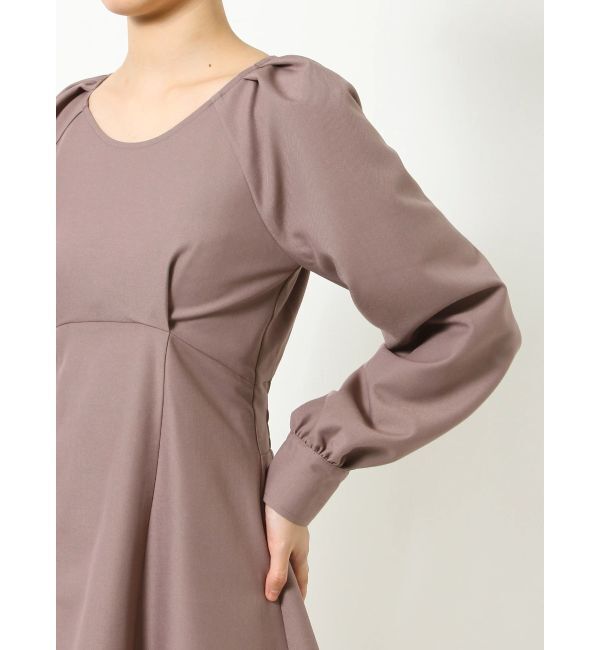 RESEXXY「ボリュームスリーブフレアミニワンピース」|ワンピース|