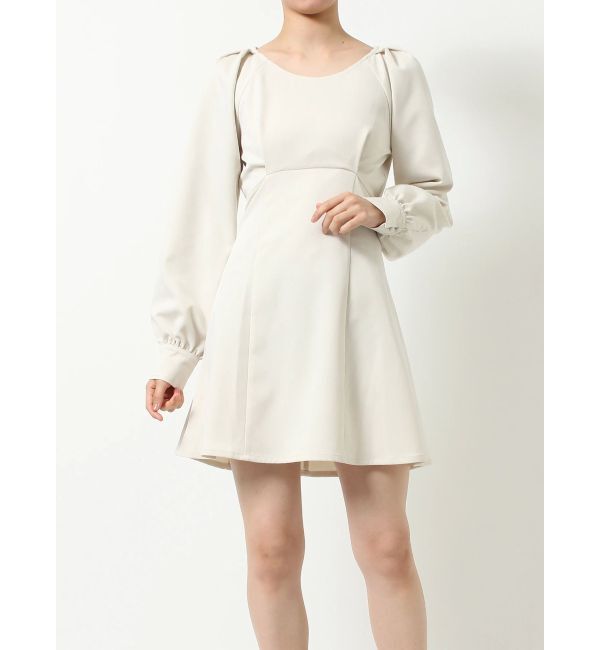 RESEXXY「ボリュームスリーブフレアミニワンピース」|ワンピース|