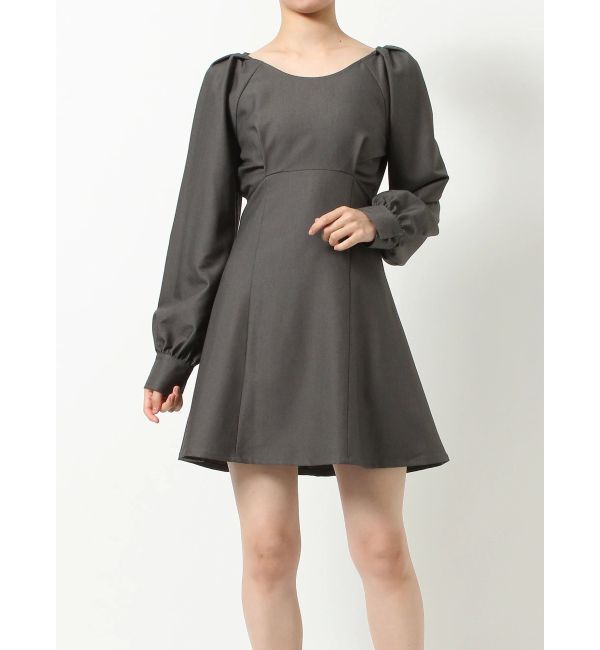 RESEXXY「ボリュームスリーブフレアミニワンピース」|ワンピース|