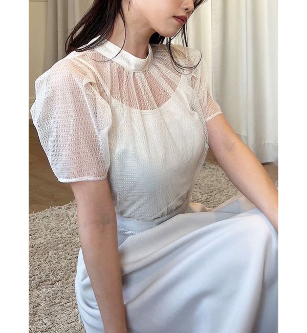 RESEXXY「パワショルレースブラウス」|シャツ・ブラウス|アイボリー