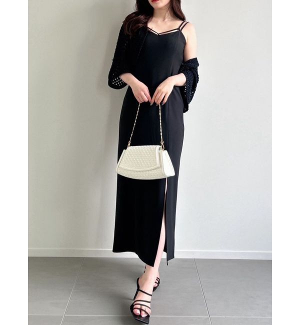 RESEXXY「ダブルストラップキャミワンピース【セットアップ着用可能】」|ワンピース|ブラック