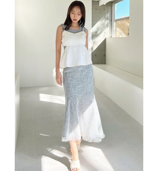 RESEXXY「シアーコンビキャミソール」|キャミソール|