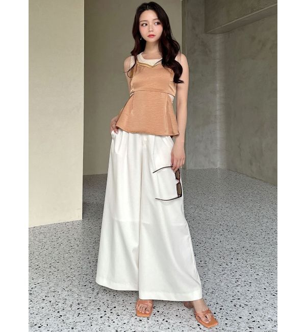 RESEXXY「シアーコンビキャミソール」|キャミソール|