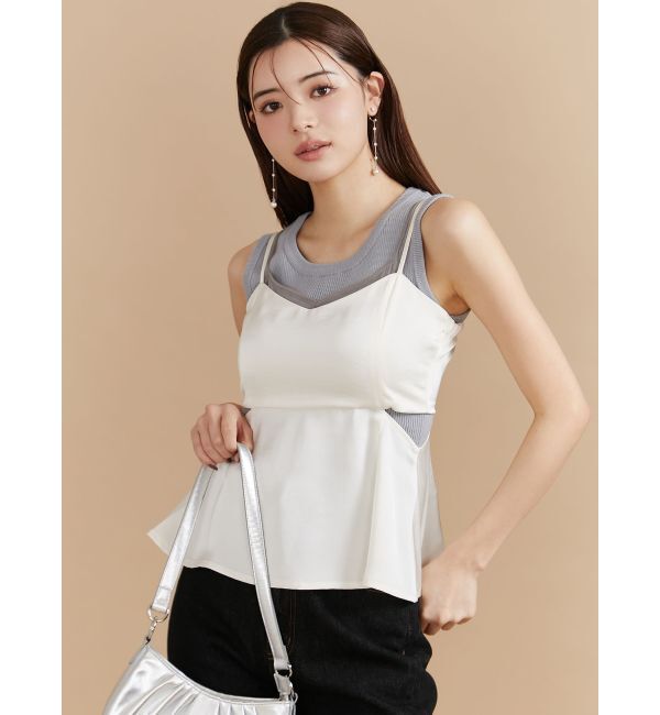 RESEXXY「シアーコンビキャミソール」|キャミソール|